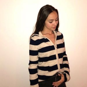 stripe cashmere jacket
